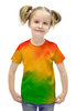 Заказать детскую футболку в Москве. Футболка с полной запечаткой для девочек Радужный от THE_NISE  - готовые дизайны и нанесение принтов.