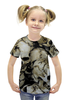 Заказать детскую футболку в Москве. Футболка с полной запечаткой для девочек Черепа от Илья - готовые дизайны и нанесение принтов.