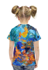 Заказать детскую футболку в Москве. Футболка с полной запечаткой для девочек "Застывшие яркие краски" от Максим Кашин - готовые дизайны и нанесение принтов.