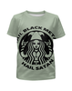 Заказать детскую футболку в Москве. Футболка с полной запечаткой для девочек Starbucks / Black Metal от Leichenwagen - готовые дизайны и нанесение принтов.