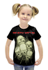 Заказать детскую футболку в Москве. Футболка с полной запечаткой для девочек Death Metal от Leichenwagen - готовые дизайны и нанесение принтов.