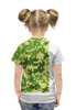 Заказать детскую футболку в Москве. Футболка с полной запечаткой для девочек Телёнок от Yaroslava - готовые дизайны и нанесение принтов.
