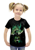 Заказать детскую футболку в Москве. Футболка с полной запечаткой для девочек Чужие от scrat29@yandex.ru - готовые дизайны и нанесение принтов.