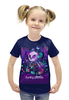 Заказать детскую футболку в Москве. Футболка с полной запечаткой для девочек Funky Panda от Leichenwagen - готовые дизайны и нанесение принтов.