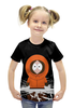 Заказать детскую футболку в Москве. Футболка с полной запечаткой для девочек Кенни Маккормик от aleks_say - готовые дизайны и нанесение принтов.