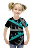 Заказать детскую футболку в Москве. Футболка с полной запечаткой для девочек Корабль от футболКО - готовые дизайны и нанесение принтов.