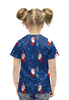 Заказать детскую футболку в Москве. Футболка с полной запечаткой для девочек Деды морозы от THE_NISE  - готовые дизайны и нанесение принтов.