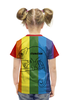 Заказать детскую футболку в Москве. Футболка с полной запечаткой для девочек Хамелеон, Сhameleon от siatria - готовые дизайны и нанесение принтов.