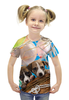 Заказать детскую футболку в Москве. Футболка с полной запечаткой для девочек Собаки от Ирина - готовые дизайны и нанесение принтов.
