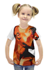 Заказать детскую футболку в Москве. Футболка с полной запечаткой для девочек Тупак Шакур  от thegallery - готовые дизайны и нанесение принтов.