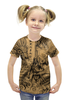 Заказать детскую футболку в Москве. Футболка с полной запечаткой для девочек Самурай Дракон от Виктор Гришин - готовые дизайны и нанесение принтов.