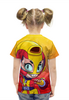 Заказать детскую футболку в Москве. Футболка с полной запечаткой для девочек BRAWL STARS MAX от geekbox - готовые дизайны и нанесение принтов.