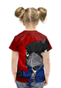 Заказать детскую футболку в Москве. Футболка с полной запечаткой для девочек BRAWL STARS CROW от geekbox - готовые дизайны и нанесение принтов.