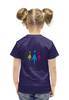 Заказать детскую футболку в Москве. Футболка с полной запечаткой для девочек Человечки от Galina Museridze - готовые дизайны и нанесение принтов.