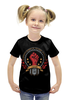 Заказать детскую футболку в Москве. Футболка с полной запечаткой для девочек Ванпанчмен  от cherdantcev - готовые дизайны и нанесение принтов.