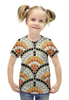 Заказать детскую футболку в Москве. Футболка с полной запечаткой для девочек Античная Мозаика от Leichenwagen - готовые дизайны и нанесение принтов.