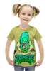 Заказать детскую футболку в Москве. Футболка с полной запечаткой для девочек Zombie Madness от Leichenwagen - готовые дизайны и нанесение принтов.