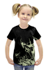 Заказать детскую футболку в Москве. Футболка с полной запечаткой для девочек Огненный от THE_NISE  - готовые дизайны и нанесение принтов.