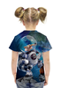 Заказать детскую футболку в Москве. Футболка с полной запечаткой для девочек Scrat от skynatural - готовые дизайны и нанесение принтов.