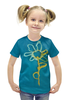 Заказать детскую футболку в Москве. Футболка с полной запечаткой для девочек Цветик-семицветик от mrs-snit@yandex.ru - готовые дизайны и нанесение принтов.