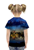 Заказать детскую футболку в Москве. Футболка с полной запечаткой для девочек Город-Баку от THE_NISE  - готовые дизайны и нанесение принтов.
