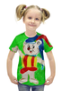 Заказать детскую футболку в Москве. Футболка с полной запечаткой для девочек Мишка от mrs-snit@yandex.ru - готовые дизайны и нанесение принтов.