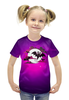 Заказать детскую футболку в Москве. Футболка с полной запечаткой для девочек Happy Halloween от balden - готовые дизайны и нанесение принтов.