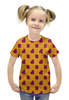 Заказать детскую футболку в Москве. Футболка с полной запечаткой для девочек Сердца и ромбы от THE_NISE  - готовые дизайны и нанесение принтов.