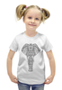 Заказать детскую футболку в Москве. Футболка с полной запечаткой для девочек Индия от THE_NISE  - готовые дизайны и нанесение принтов.