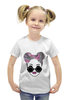 Заказать детскую футболку в Москве. Футболка с полной запечаткой для девочек Лицо девушки от pavlova_natali96@mail.ru - готовые дизайны и нанесение принтов.