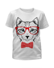 Заказать детскую футболку в Москве. Футболка с полной запечаткой для девочек Кошка от YellowCloverShop - готовые дизайны и нанесение принтов.
