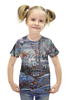 Заказать детскую футболку в Москве. Футболка с полной запечаткой для девочек Охотный ряд от Люся Чарская - готовые дизайны и нанесение принтов.