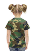 Заказать детскую футболку в Москве. Футболка с полной запечаткой для девочек В стиле милитари от ZakonVash - готовые дизайны и нанесение принтов.