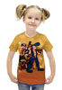 Заказать детскую футболку в Москве. Футболка с полной запечаткой для девочек Brawl Stars        от T-shirt print  - готовые дизайны и нанесение принтов.