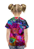 Заказать детскую футболку в Москве. Футболка с полной запечаткой для девочек Abstract Raster 372 от Мастер Спектр - готовые дизайны и нанесение принтов.