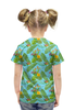 Заказать детскую футболку в Москве. Футболка с полной запечаткой для девочек Тропики от T-shirt print  - готовые дизайны и нанесение принтов.