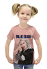 Заказать детскую футболку в Москве. Футболка с полной запечаткой для девочек Billie Eilish  от weeert - готовые дизайны и нанесение принтов.