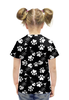Заказать детскую футболку в Москве. Футболка с полной запечаткой для девочек Кошачьи лапки от irinavk - готовые дизайны и нанесение принтов.