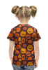 Заказать детскую футболку в Москве. Футболка с полной запечаткой для девочек Halloween  от solntse - готовые дизайны и нанесение принтов.