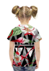Заказать детскую футболку в Москве. Футболка с полной запечаткой для девочек лилии от THE_NISE  - готовые дизайны и нанесение принтов.