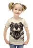 Заказать детскую футболку в Москве. Футболка с полной запечаткой для девочек Animal Art от Leichenwagen - готовые дизайны и нанесение принтов.