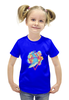 Заказать детскую футболку в Москве. Футболка с полной запечаткой для девочек Кит и краски от THE_NISE  - готовые дизайны и нанесение принтов.