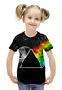 Заказать детскую футболку в Москве. Футболка с полной запечаткой для девочек Pink Floyd от geekbox - готовые дизайны и нанесение принтов.