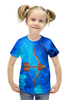 Заказать детскую футболку в Москве. Футболка с полной запечаткой для девочек Стрелец от THE_NISE  - готовые дизайны и нанесение принтов.