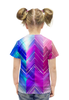 Заказать детскую футболку в Москве. Футболка с полной запечаткой для девочек Расписной лев от THE_NISE  - готовые дизайны и нанесение принтов.