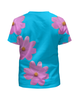 Заказать детскую футболку в Москве. Футболка с полной запечаткой для девочек цветочки  от Мира  - готовые дизайны и нанесение принтов.