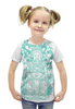 Заказать детскую футболку в Москве. Футболка с полной запечаткой для девочек Будда от printshop - готовые дизайны и нанесение принтов.