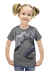 Заказать детскую футболку в Москве. Футболка с полной запечаткой для девочек Оникс от scoopysmith - готовые дизайны и нанесение принтов.