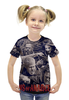 Заказать детскую футболку в Москве. Футболка с полной запечаткой для девочек Сыны анархии от kenny - готовые дизайны и нанесение принтов.