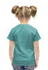 Заказать детскую футболку в Москве. Футболка с полной запечаткой для девочек Зайка от T-shirt print  - готовые дизайны и нанесение принтов.